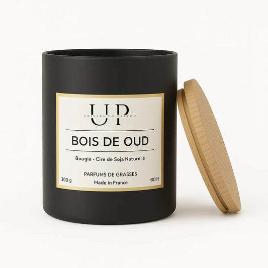 Bougie Bois de Oud (boisé, oriental, épicé) L’univers Du Parfum